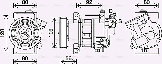 Ava Quality Cooling PEAK418 - Компресор, климатизация vvparts.bg