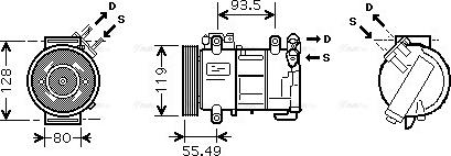 Ava Quality Cooling PEAK315 - Компресор, климатизация vvparts.bg