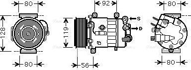 Ava Quality Cooling PEAK320 - Компресор, климатизация vvparts.bg