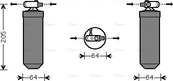 Ava Quality Cooling PE D303 - Изсушител, климатизация vvparts.bg