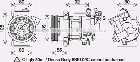 Ava Quality Cooling PEK418 - Компресор, климатизация vvparts.bg