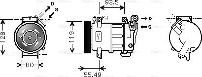 Ava Quality Cooling PE K316 - Компресор, климатизация vvparts.bg