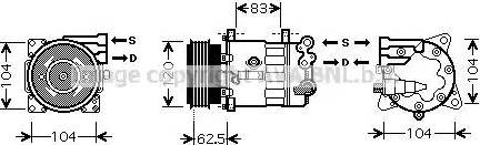 Ava Quality Cooling PE K321 - Компресор, климатизация vvparts.bg