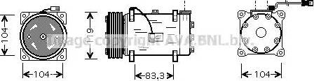 Ava Quality Cooling PE K225 - Компресор, климатизация vvparts.bg