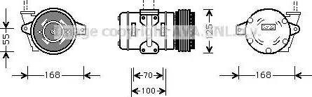 Ava Quality Cooling PR K036 - Компресор, климатизация vvparts.bg