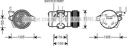 Ava Quality Cooling PR K030 - Компресор, климатизация vvparts.bg