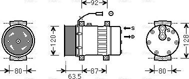 Ava Quality Cooling REAK107 - Компресор, климатизация vvparts.bg