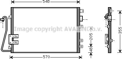 Ava Quality Cooling RT5340D - Кондензатор, климатизация vvparts.bg