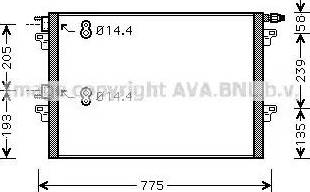 Ava Quality Cooling RT 5297 - Кондензатор, климатизация vvparts.bg