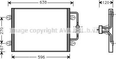 Ava Quality Cooling RT 5256 - Кондензатор, климатизация vvparts.bg