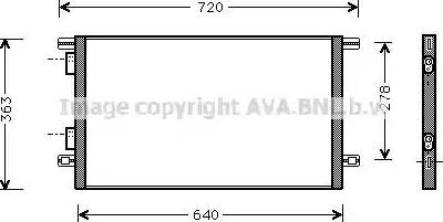 Ava Quality Cooling RT 5253 - Кондензатор, климатизация vvparts.bg