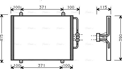 Ava Quality Cooling RT 5201 - Кондензатор, климатизация vvparts.bg