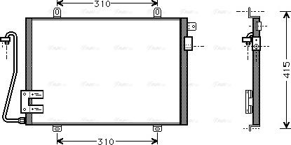 Ava Quality Cooling RT 5232 - Кондензатор, климатизация vvparts.bg