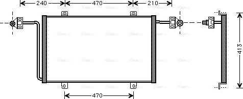 Ava Quality Cooling RT 5278 - Кондензатор, климатизация vvparts.bg