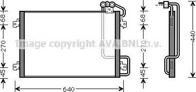 Ava Quality Cooling RT 5273 - Кондензатор, климатизация vvparts.bg