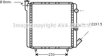 Ava Quality Cooling RTA2016 - Радиатор, охлаждане на двигателя vvparts.bg