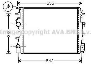 Ava Quality Cooling RT 2399 - Радиатор, охлаждане на двигателя vvparts.bg