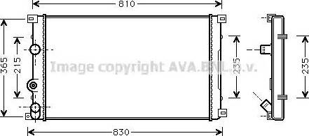 Ava Quality Cooling RT 2276 - Радиатор, охлаждане на двигателя vvparts.bg