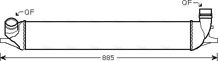 Ava Quality Cooling RTA4426 - Интеркулер (охладител за въздуха на турбината) vvparts.bg