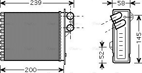 Ava Quality Cooling RTA6398 - Топлообменник, отопление на вътрешното пространство vvparts.bg