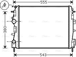 Ava Quality Cooling RTA2399 - Радиатор, охлаждане на двигателя vvparts.bg