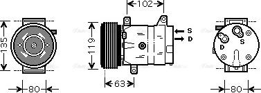 Ava Quality Cooling RTAK440 - Компресор, климатизация vvparts.bg