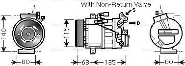 Ava Quality Cooling RTAK487 - Компресор, климатизация vvparts.bg