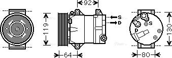 Ava Quality Cooling RTAK429 - Компресор, климатизация vvparts.bg