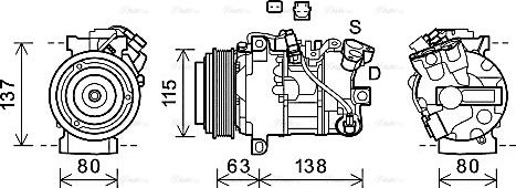 Ava Quality Cooling RTK630 - Компресор, климатизация vvparts.bg