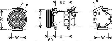 Ava Quality Cooling RTAK080 - Компресор, климатизация vvparts.bg