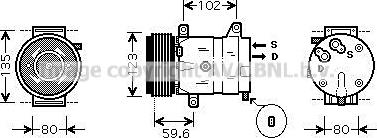 Ava Quality Cooling RTAK345 - Компресор, климатизация vvparts.bg