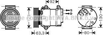 Ava Quality Cooling RTAK369 - Компресор, климатизация vvparts.bg