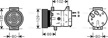 Ava Quality Cooling RTAK367 - Компресор, климатизация vvparts.bg