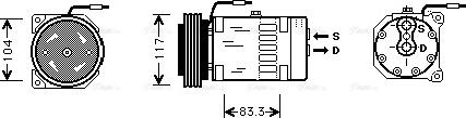 Ava Quality Cooling RT K403 - Компресор, климатизация vvparts.bg