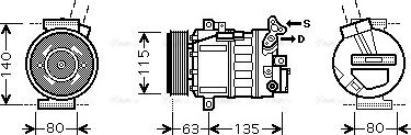 Ava Quality Cooling RTK486 - Компресор, климатизация vvparts.bg