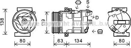 Ava Quality Cooling RTK481 - Компресор, климатизация vvparts.bg