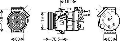 Ava Quality Cooling RTK620 - Компресор, климатизация vvparts.bg