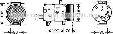 Ava Quality Cooling RT K069 - Компресор, климатизация vvparts.bg