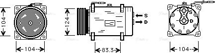 Ava Quality Cooling RT K038 - Компресор, климатизация vvparts.bg