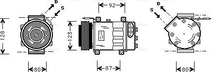 Ava Quality Cooling RT K037 - Компресор, климатизация vvparts.bg