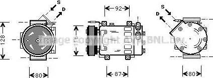 Ava Quality Cooling RT K079 - Компресор, климатизация vvparts.bg