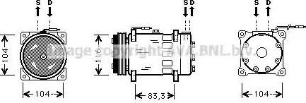 Ava Quality Cooling RT K075 - Компресор, климатизация vvparts.bg