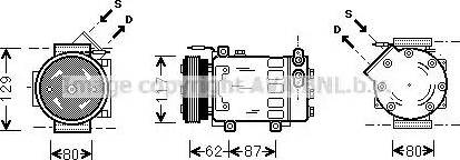 Ava Quality Cooling RT K076 - Компресор, климатизация vvparts.bg