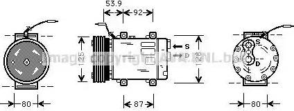 Ava Quality Cooling RT K073 - Компресор, климатизация vvparts.bg