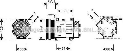 Ava Quality Cooling RT K106 - Компресор, климатизация vvparts.bg