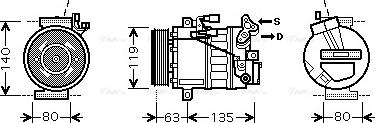 Ava Quality Cooling RT K392 - Компресор, климатизация vvparts.bg