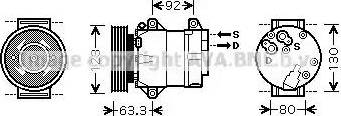 Ava Quality Cooling RT K369 - Компресор, климатизация vvparts.bg