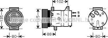 Ava Quality Cooling RT K367 - Компресор, климатизация vvparts.bg