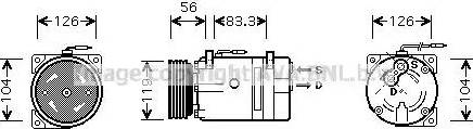 Ava Quality Cooling RT K310 - Компресор, климатизация vvparts.bg