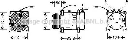 Ava Quality Cooling RT K318 - Компресор, климатизация vvparts.bg